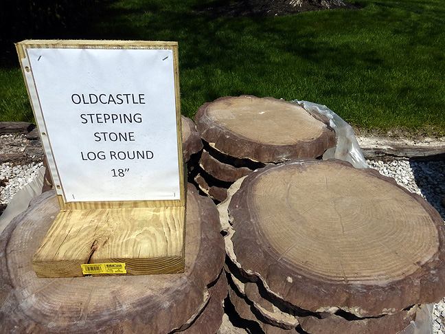 Photo: OldCastle Stepping Stone Log Round