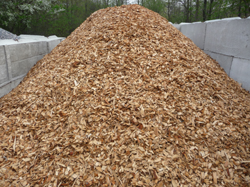 Photo:  Wood chip pile